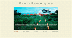 Desktop Screenshot of party-resources.com